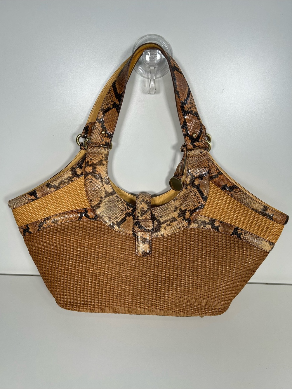 VINTAGE BRAHMIN PABLO ISLAND SHOULDER TOTE